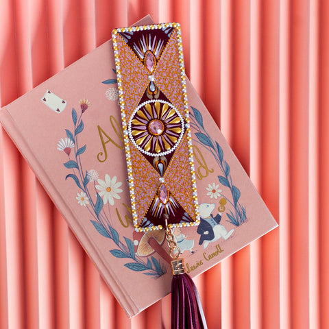 Bordeaux & Lilac Bookmark