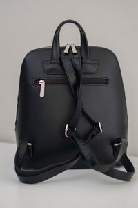 Autumn Lotus Black Backpack